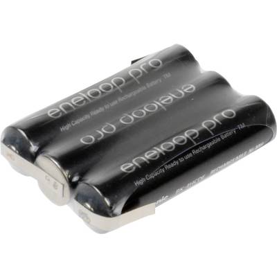 Pack de piles rechargeables 3x LR3 (AAA) NiMH Panasonic 137386 3.6 V 900 mAh