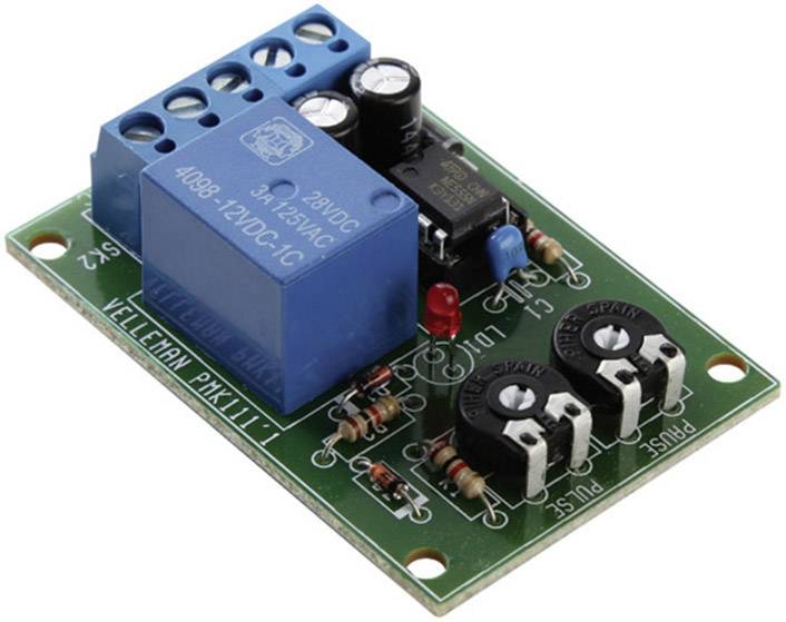 Compteur d'intervalles (kit monté) Whadda VM136 12 V/DC 0.5 - 60 s 1 pc(s)-1