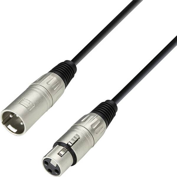 Câble de microphone  noir XLR-F/XLR-M
