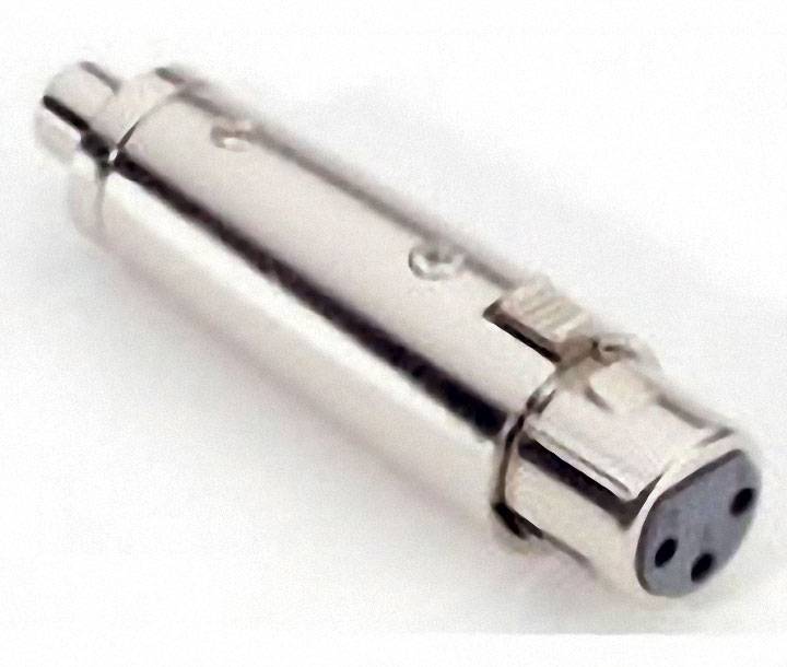 Adam Hall 7858 audio Adaptateur [1x XLR femelle - 1x Cinch-RCA femelle] argent-1