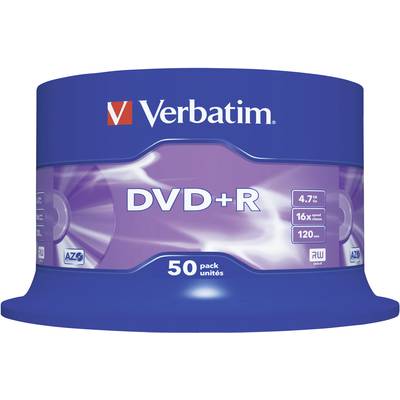 DVD+R vierge Verbatim 43550 50 pc(s) 4.7 GB 120 min 