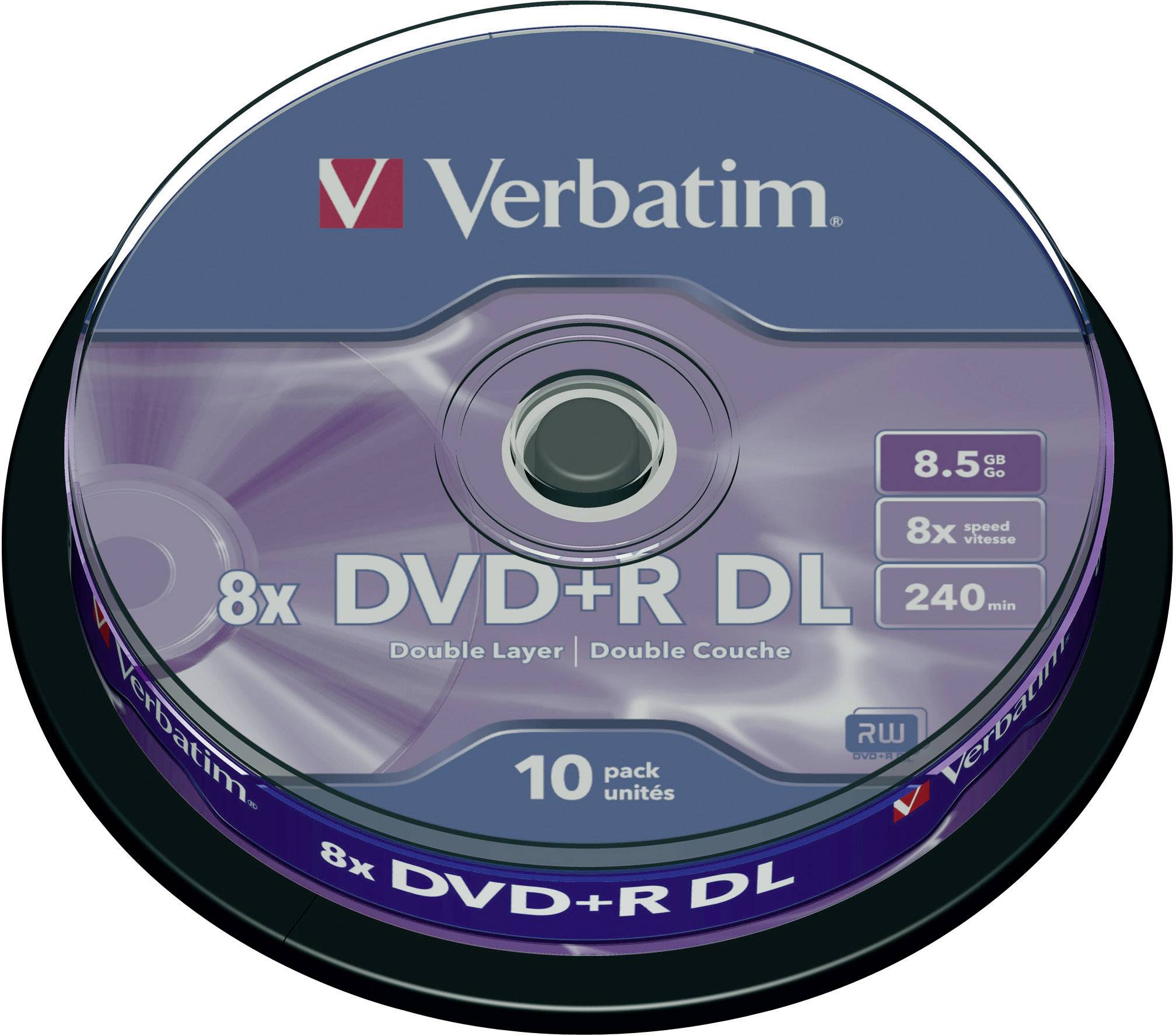 Verbatim 43666 DVD+R DL vierge 8.5 GB 10 pc(s) tour