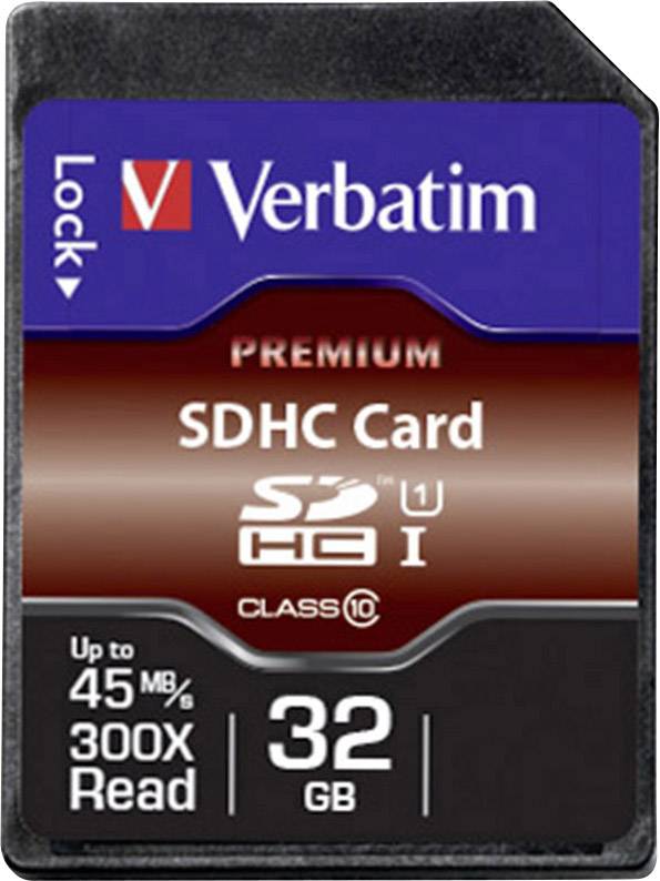 Carte Verbatim SDHC 32Go classe 10-0