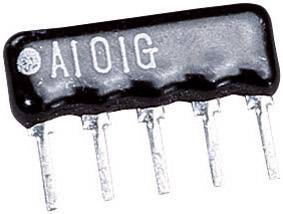 Réseau de résistances 416053 100 kΩ sortie radiale SIP-4+1 0.125 W 1 pc(s)