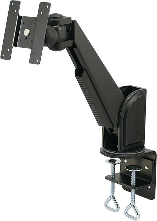 Support de table pour écran SpeaKa Professional SP-1664312 33,0 cm (13") - 55,9 cm (22") inclinable, mobile, rotatif, extensible noir