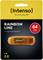 Emballage de la clé USB Intenso Rainbow Line 2.0 Haute Vitesse de 64 Go. La clé USB est orange et conditionnée dans un blister.