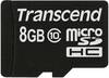 Carte microSDHC Transcend Premium 8 GB Class 10