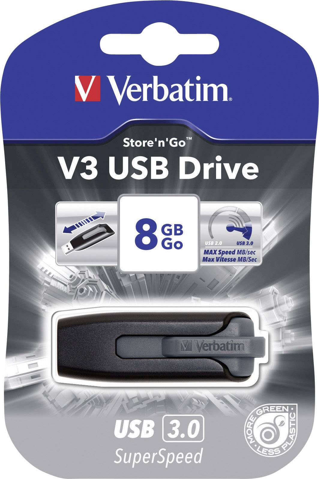 Clé USB Verbatim V3 8 GB USB 3.1 (Gen 1)-4