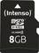 Carte microSDHC Intenso, 8 Go, Classe 4, noire.