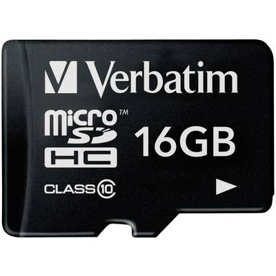 Carte microSDHC Verbatim Premium 16 GB Class 10 
