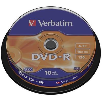 DVD-R vierge Verbatim 43523 10 pc(s) 4.7 GB 120 min 