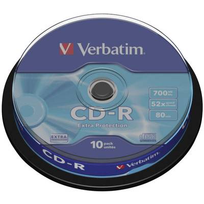 CD-R vierge 700 Mo Verbatim 43437 10 pc(s) tour 