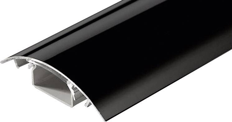 Protecteur de câble (L x l x H) 1000 x 80 x 20 mm noir (brillant) Contenu: 1 pc(s)
