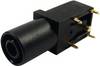 Cliff FCR7350B Douille de sécurité femelle, coudé Ø de la broche: 4 mm noir 1 pc(s)