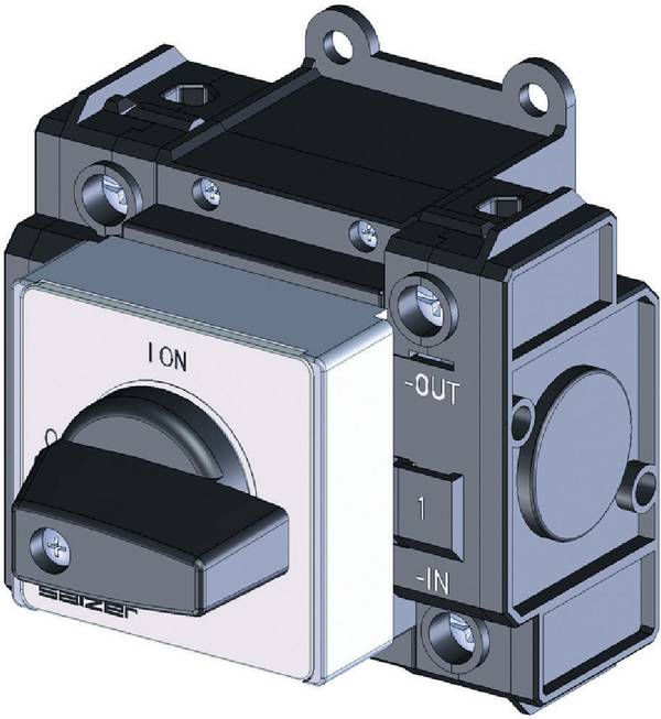 Sälzer D221-83200-026M1 Interrupteur sectionneur tension continue 20 A 650 V 1 x 90 ° noir 1 pc(s)