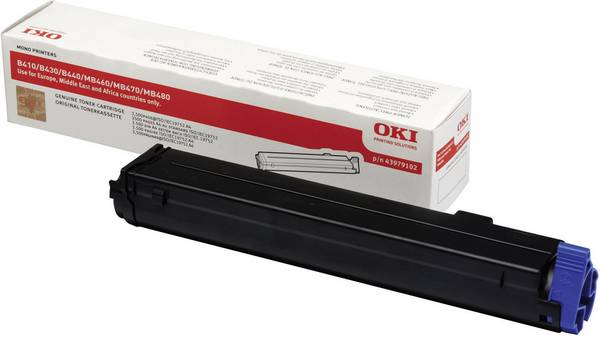 Toner d'origine OKI B410 MB460 MB470 MB480 noir