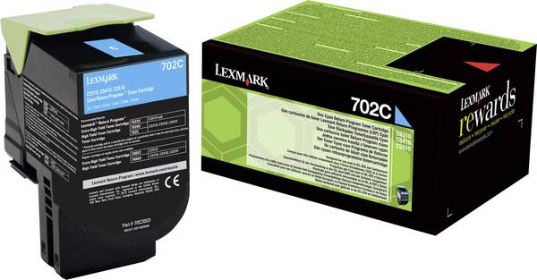 Toner d'origine Lexmark 702C cyan