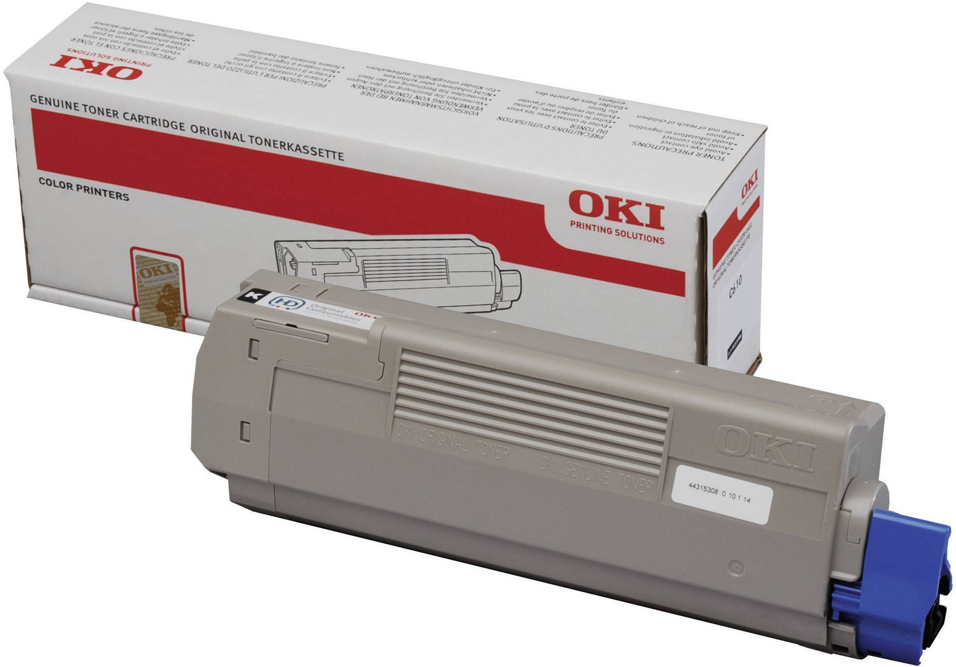 OKI C610 cartouche de toner noir capacité standard 8.000 pages pack de 1-0