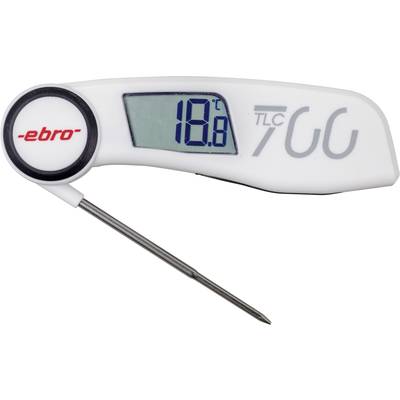 Thermomètre à sonde à piquer (HACCP) ebro TLC 700 1340-5734-ISO -30 à 220 °C sonde NTC conforme HACCP Étalonné conform. 