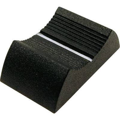 Tête de bouton à glissière Cliff CP33350  noir (L x l x H) 27 x 16 x 7 mm 1 pc(s)