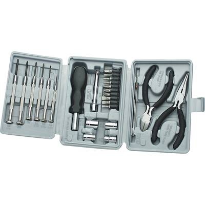 Basetech  432547 pour les bricoleurs Jeu d'outils en valise 25 pièces
