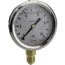 ICH Manomètre 63R10.MGE Raccordement (manomètre): par le dessous 0 à 10 bar Filetage extérieur 1/4" 1 pc(s)