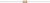 Une résistance axiale avec des bagues de couleur : beige, noir, rouge, or. La valeur de résistance est définie par ces couleurs.