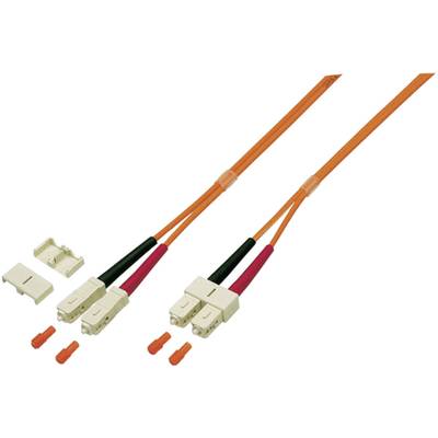 Câble de raccordement FO EFB Elektronik O7413.7,5 [1x SC mâle - 1x SC mâle] 50/125 µ Multimode OM3 7.50 m