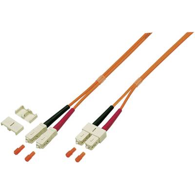 Câble de raccordement FO EFB Elektronik O7413.2 [1x SC mâle - 1x SC mâle] 50/125 µ Multimode OM3 2.00 m