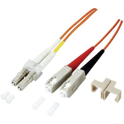 Câble de raccordement FO EFB Elektronik O0314.1 [1x LC mâle - 1x SC mâle] 50/125 µ Multimode OM3 1.00 m