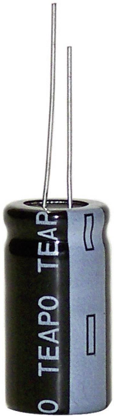 Condensateur électrolytique; THT; 220uF; 63VDC;" 10x16mm; Hauteur 10 Pcs 5 mm 