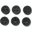 TRU COMPONENTS TC-10820776 TC-MH18-2D203 Joint muti-passages M20 2 x 3.0 - 4.1 mm caoutchouc noir 50 pc(s)