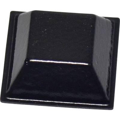 Pied d'appareil TOOLCRAFT PD2205SW autocollant, carré noir (L x l x H) 20.6 x 20.6 x 7.6 mm 1 pc(s)