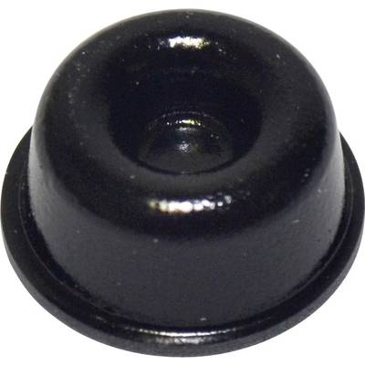 Pied d'appareil TOOLCRAFT PD2210SW autocollant, rond noir (Ø x H) 22.3 mm x 10.1 mm 1 pc(s)