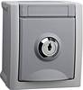 Prise 2P+T verrouillable VIKO 90591043-DE Pacific gris