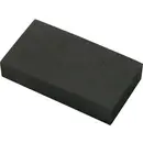 TRU COMPONENTS Bloc de mousse en caoutchouc autocollant EVA noir (L x l x H) 95 x 49 x 19 mm 1 pc(s)