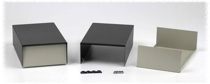 Boîtier d'instrumentation Hammond Electronics 1454D acier gris, noir 102 x 149 x 54 1 pc(s)