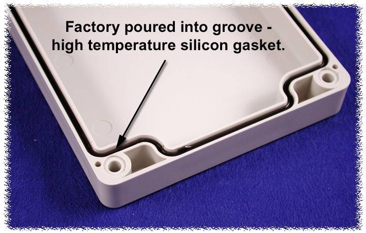 Hammond Electronics 1554CGASKET Sealing silicone noir 2 pc(s)