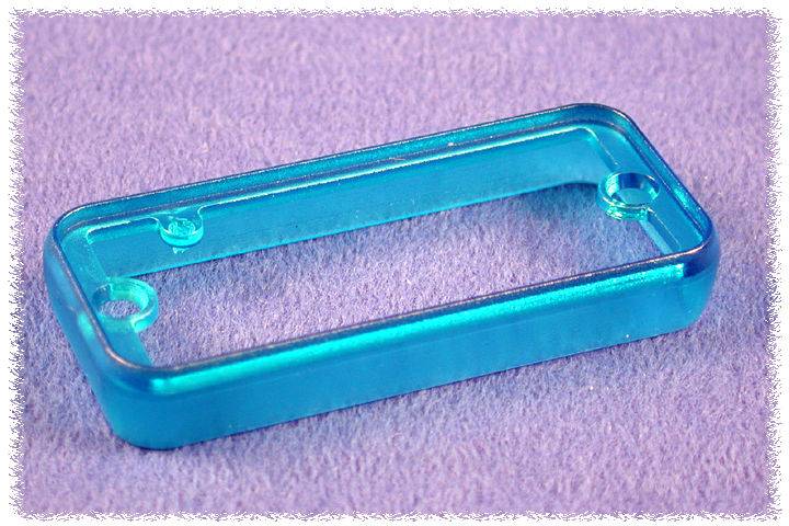 N/A Hammond Electronics 1455KBTBU-10 ABS bleu (transparent) (L x l x H) 8 x 78 x 27 mm