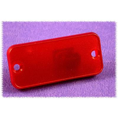 Plaque arrière  Hammond Electronics 1455LPLTRD-10 ABS  rouge (transparent) (L x l x H) 8 x 103 x 30.5 mm