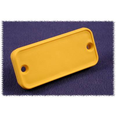 Plaque arrière  Hammond Electronics 1455PPLY-10 ABS  jaune (L x l x H) 8 x 120.5 x 30.5 mm