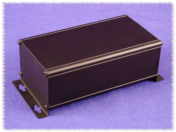 Boîtier mural Hammond Electronics 1455ZT1601BK noir 188 x 88.9 x 56 aluminium 1 pc(s)