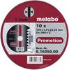 Set de disques à tronçonner en inox Metabo 616359000 Diamètre 125 mm 10 pc(s)
