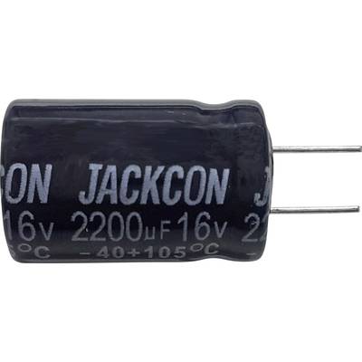   Condensateur électrolytique subminiature sortie radiale  5 mm 2200 µF 16 V 20 % (Ø x H) 13 mm x 26 mm 1 pc(s) 