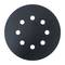 Disque abrasif rond avec huit trous répartis uniformément.