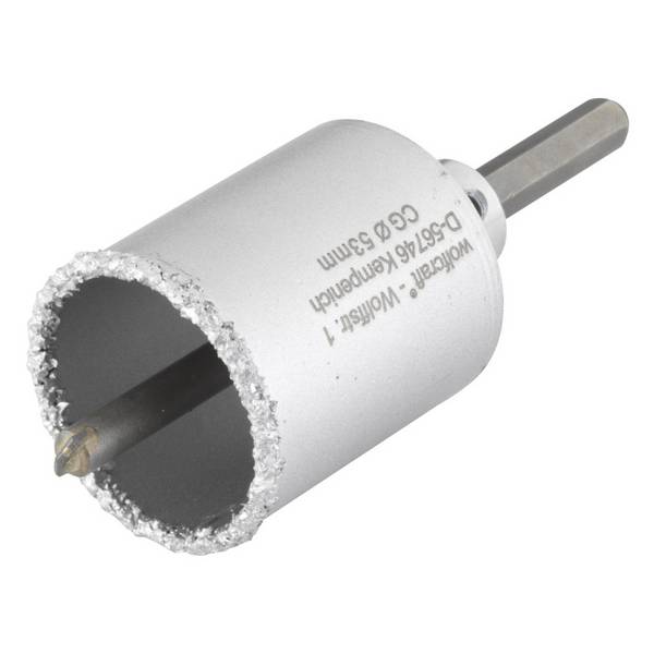Scie cloche à concrétion de carbure de tungstène avec queue et foret Wolfcraft 3895000 53 mm 1 pc(s)