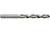 Foret en métal à arêtes hélicoïdales et tige cylindrique, adapté pour le perçage précis des surfaces métalliques.