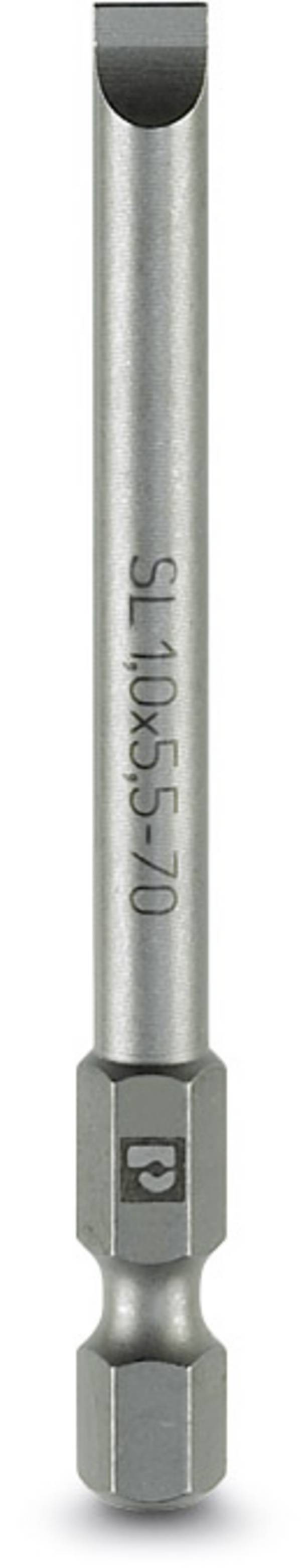 Phoenix Contact SF-BIT-SL Embout pour vis à tête fendue 4 mm Acier à outils extra-rigide, allié E 6.3 5 pc(s)