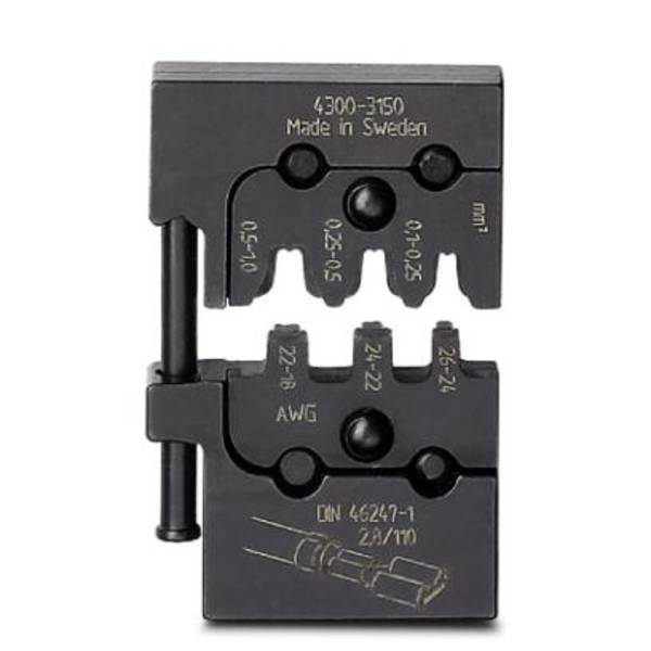 Phoenix Contact CRIMPFOX-M SC 1/DIE 1212083 Matrice de sertissage pour cosses faston non-isolées  0.1 à 1 mm²   adapté pour marque (pinces) Phoenix Contact 469547