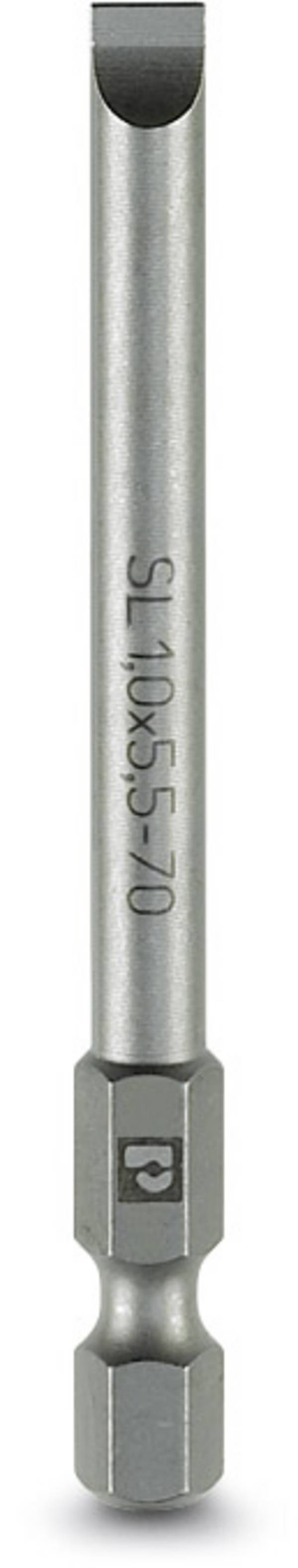 Embout pour vis à tête fendue 3 mm Phoenix Contact 1212566 Acier à outils extra-rigide, allié Forme (embouts): E 6.3 5 pc(s)